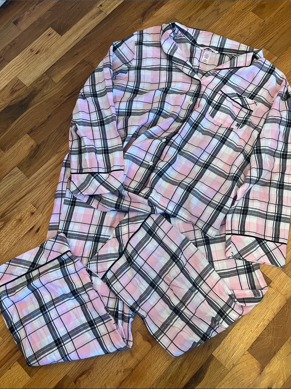 Victoria's Secret Pink Plaid  Pajama Set